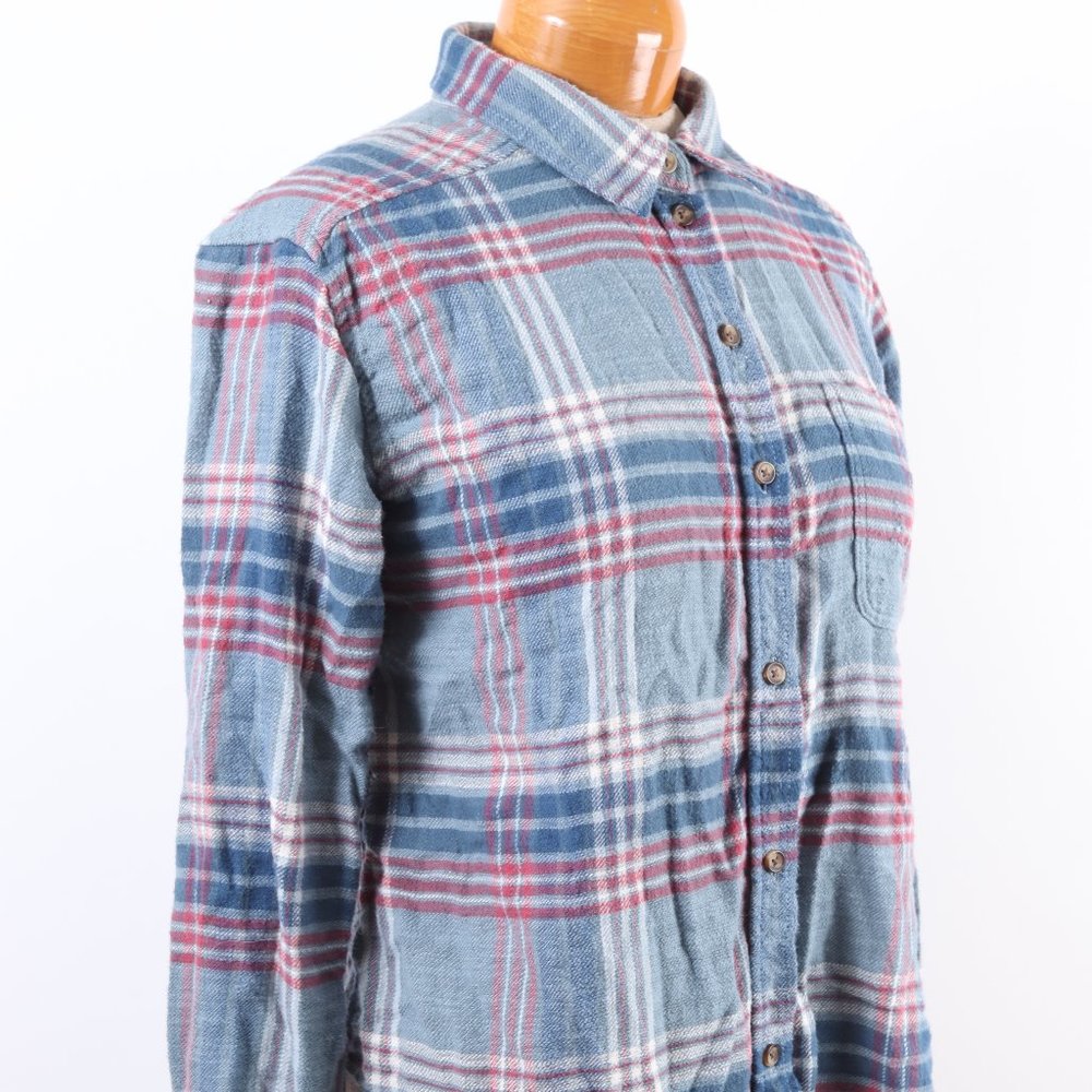 American Eagle Distressed Flannel Shirt